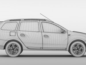 dacia logan van 2016 3D-Modell
