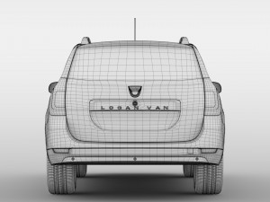 dacia logan van 2016 3D-Modell
