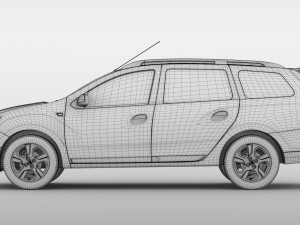dacia logan van 2016 3D-Modell