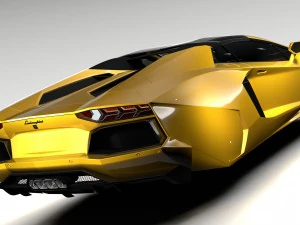 lamborghini aventador flying 2017 3D Model