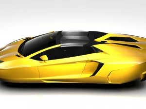 lamborghini aventador flying 2017 3D Model