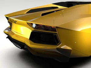 lamborghini aventador flying 2017 3D Model