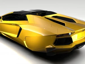 lamborghini aventador flying 2017 3D Model