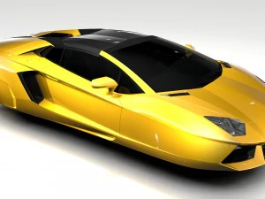 lamborghini aventador flying 2017 3D Model