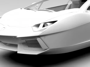lamborghini aventador flying 2017 3D Model