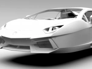 lamborghini aventador flying 2017 3D Model