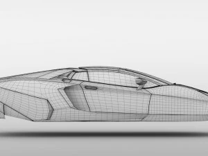 lamborghini aventador flying 2017 3D Model