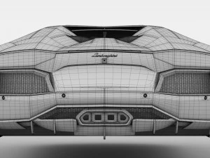 lamborghini aventador flying 2017 3D Model