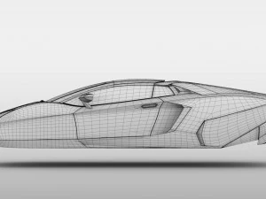 lamborghini aventador flying 2017 3D Model