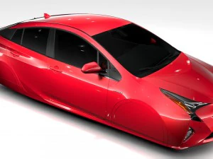 toyota prius flying 2017 3D Model