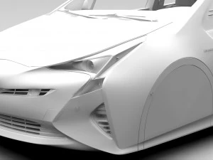 toyota prius flying 2017 3D Model