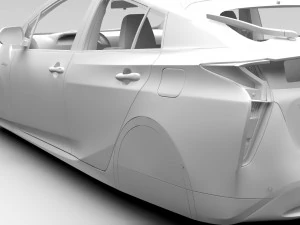 toyota prius flying 2017 3D Model