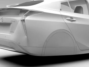 toyota prius flying 2017 3D Model