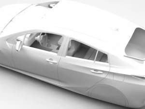 toyota prius flying 2017 3D Model