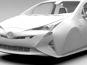 toyota prius flying 2017 3D Model