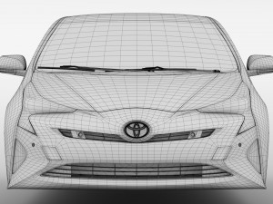 toyota prius flying 2017 Model 3D