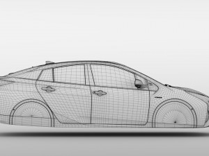 toyota prius flying 2017 Model 3D