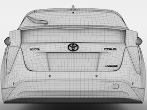 toyota prius flying 2017 3D Model