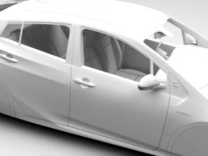 toyota prius flying 2017 3D Model