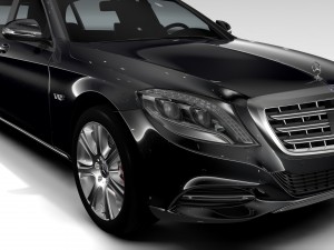 mercedes maybach pullman guard 2017 Modello 3D