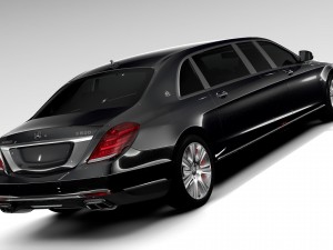 mercedes maybach pullman guard 2017 Modello 3D