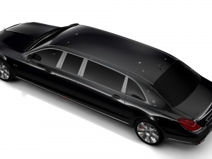 mercedes maybach pullman guard 2017 Modello 3D