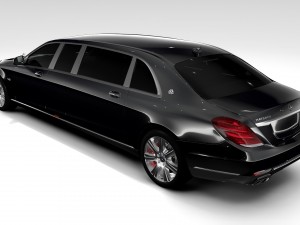 mercedes maybach pullman guard 2017 Modello 3D
