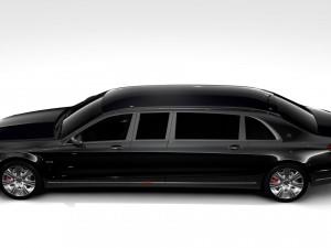 mercedes maybach pullman guard 2017 Modello 3D