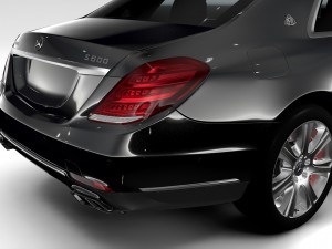 mercedes maybach pullman guard 2017 Modello 3D