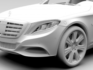 mercedes maybach pullman guard 2017 Modello 3D