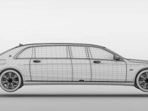 mercedes maybach pullman guard 2017 Modello 3D