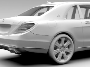 mercedes maybach pullman guard 2017 Modello 3D