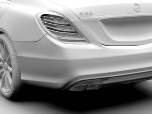 mercedes benz s 63 amg w222 2016 3D 모델