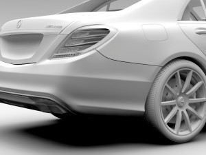 mercedes benz s 63 amg w222 2016 3D 모델