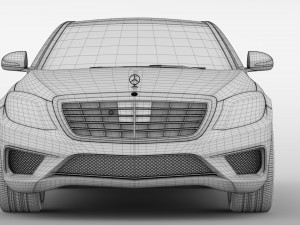 mercedes benz s 63 amg w222 2016 3D 모델