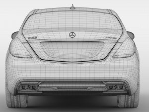 mercedes benz s 63 amg w222 2016 3D 모델