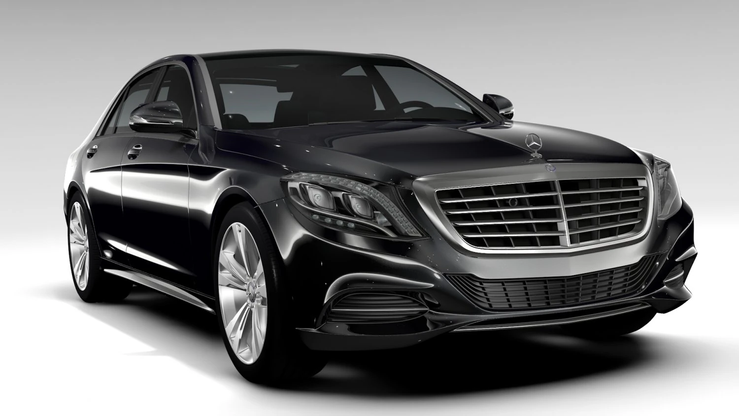 mercedes benz s 300 bluetec hybrid w222 2016 3D Model .c4d .max .obj .3ds .fbx .stl .blend 
