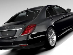 mercedes benz s 300 bluetec hybrid w222 2016 3D Model