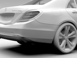 mercedes benz s 300 bluetec hybrid w222 2016 3D Model