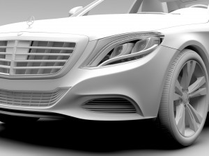 mercedes benz s 300 bluetec hybrid w222 2016 Modelo 3D