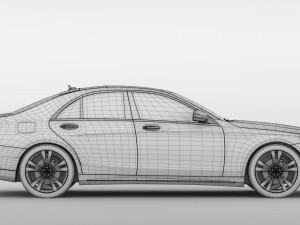 mercedes benz s 300 bluetec hybrid w222 2016 Modelo 3D