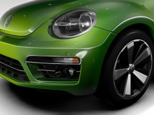 vw beetle 2017 Model 3D