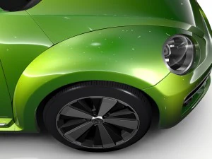 vw beetle 2017 3D Model