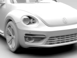 vw beetle 2017 3D Model
