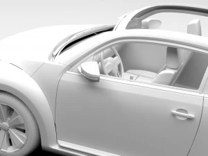 vw beetle 2017 3D Model
