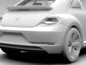 vw beetle 2017 3D Model