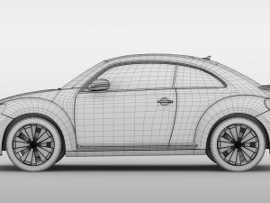 vw beetle 2017 Model 3D