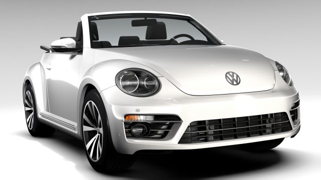 vw beetle cabriolet 2017 3D मॉडल .c4d .max .obj .3ds .fbx .stl .blend 