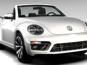 vw beetle cabriolet 2017 3D Модель