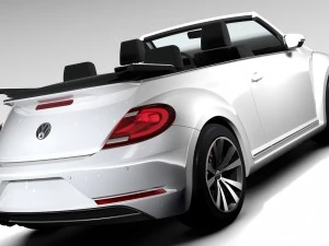 vw beetle cabriolet 2017 3D Model